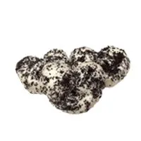 3 palmeritas recubiertas de galleta negra sin fondo