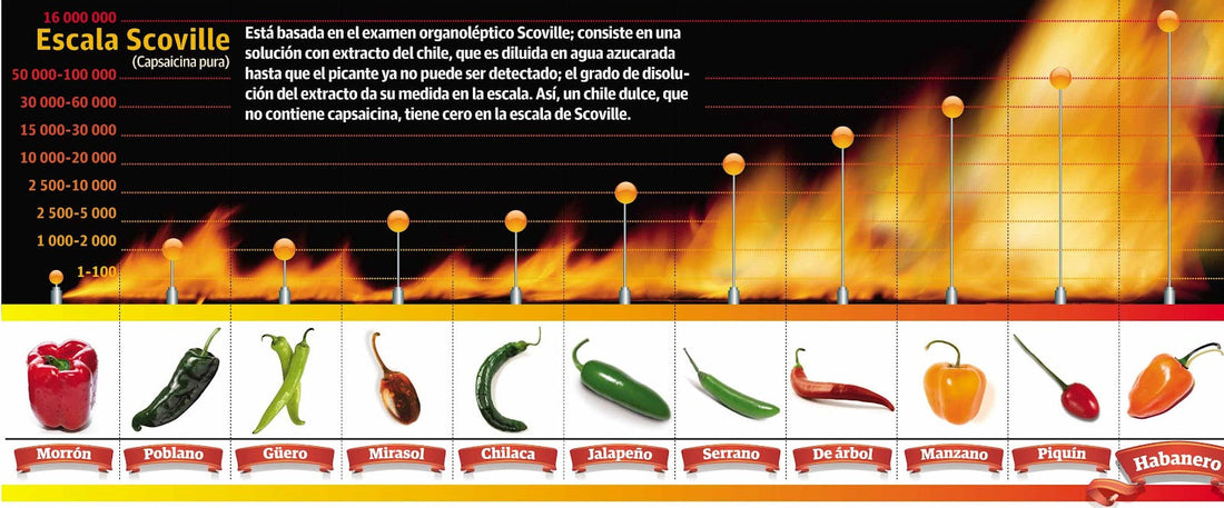 La escala Scoville: picante pero sabroso