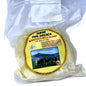 queso oaxaqueño envasado al vacío en plástico transparente con sobre etiquetado de la marca mi ranchito michoacano